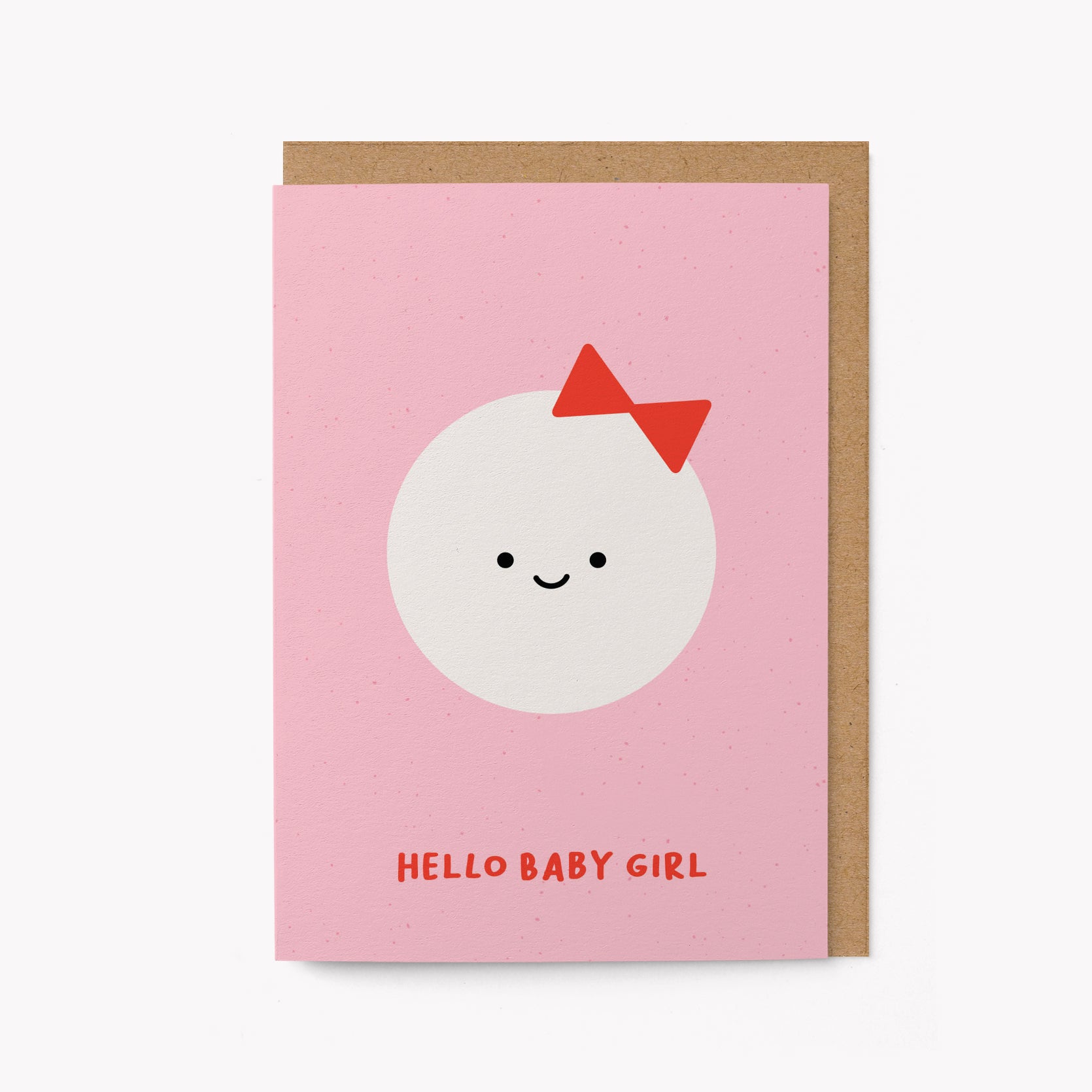 Hello Baby Girl - Greeting card