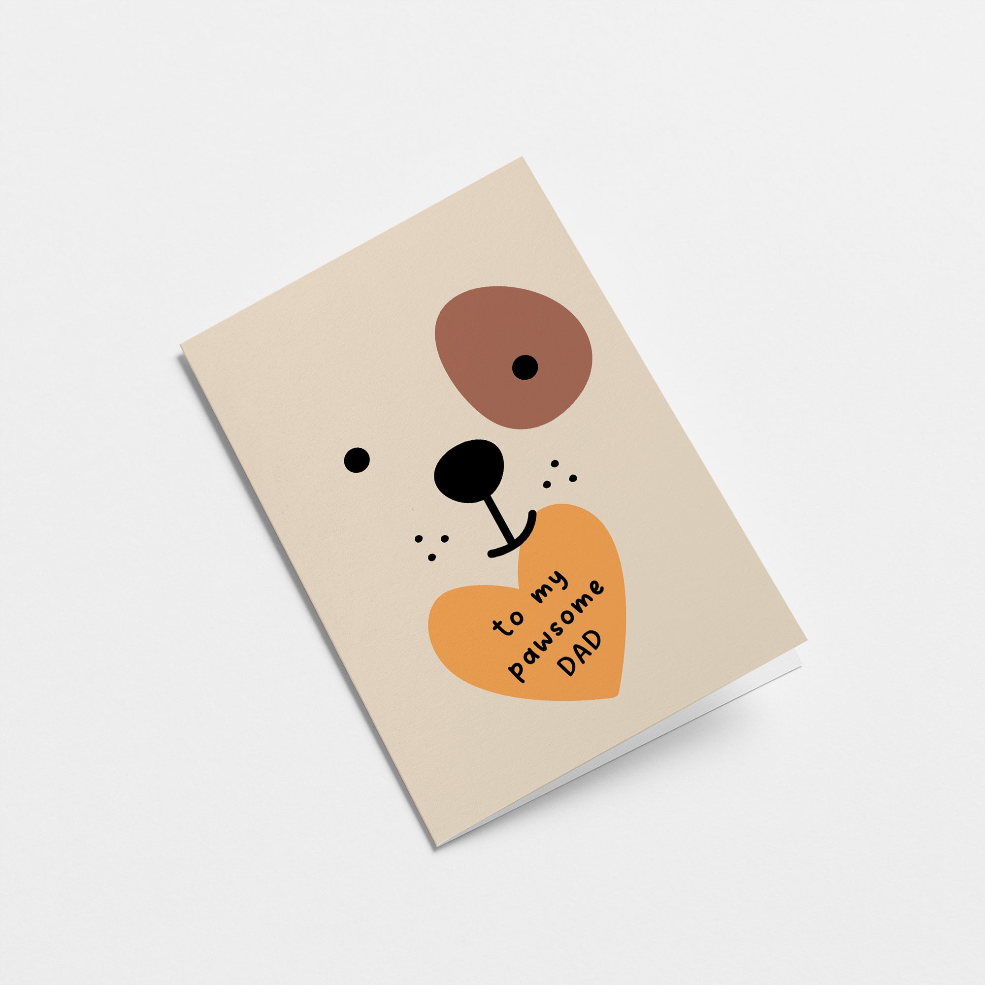 To my pawsome dad - Father's Day Greeting Card