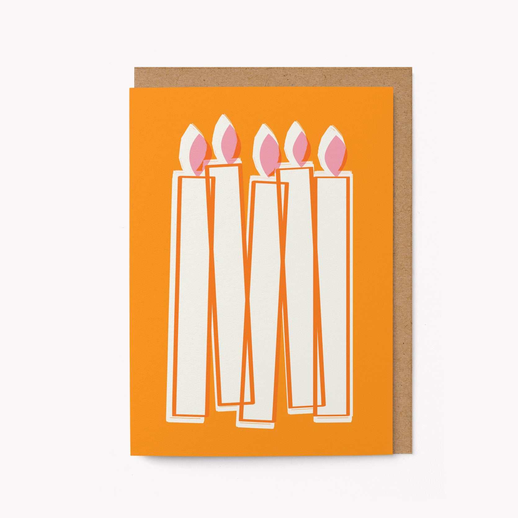 Birthday candles - Greeting card