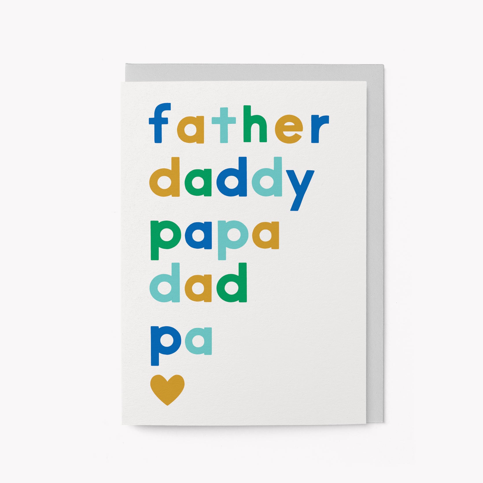 Father, daddy, papa - Greeting Card