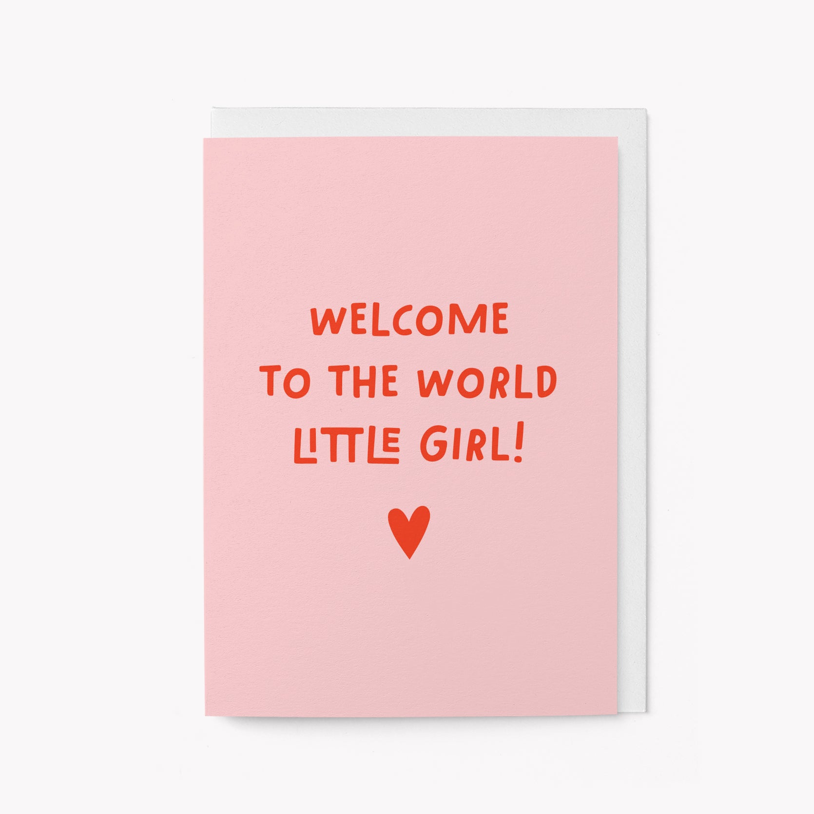 Welcome little girl - Greeting card