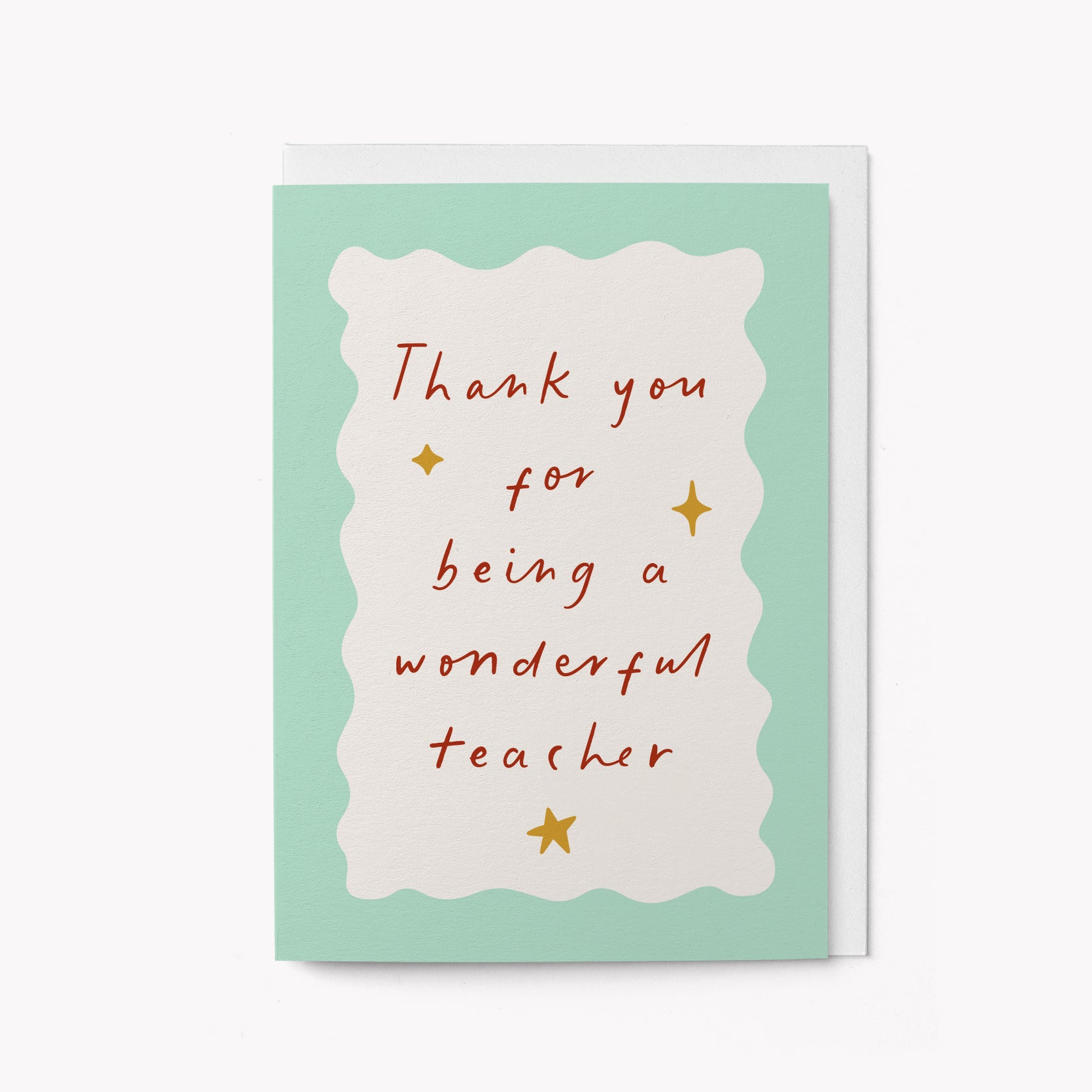 Wonderful Teacher - Greeting card