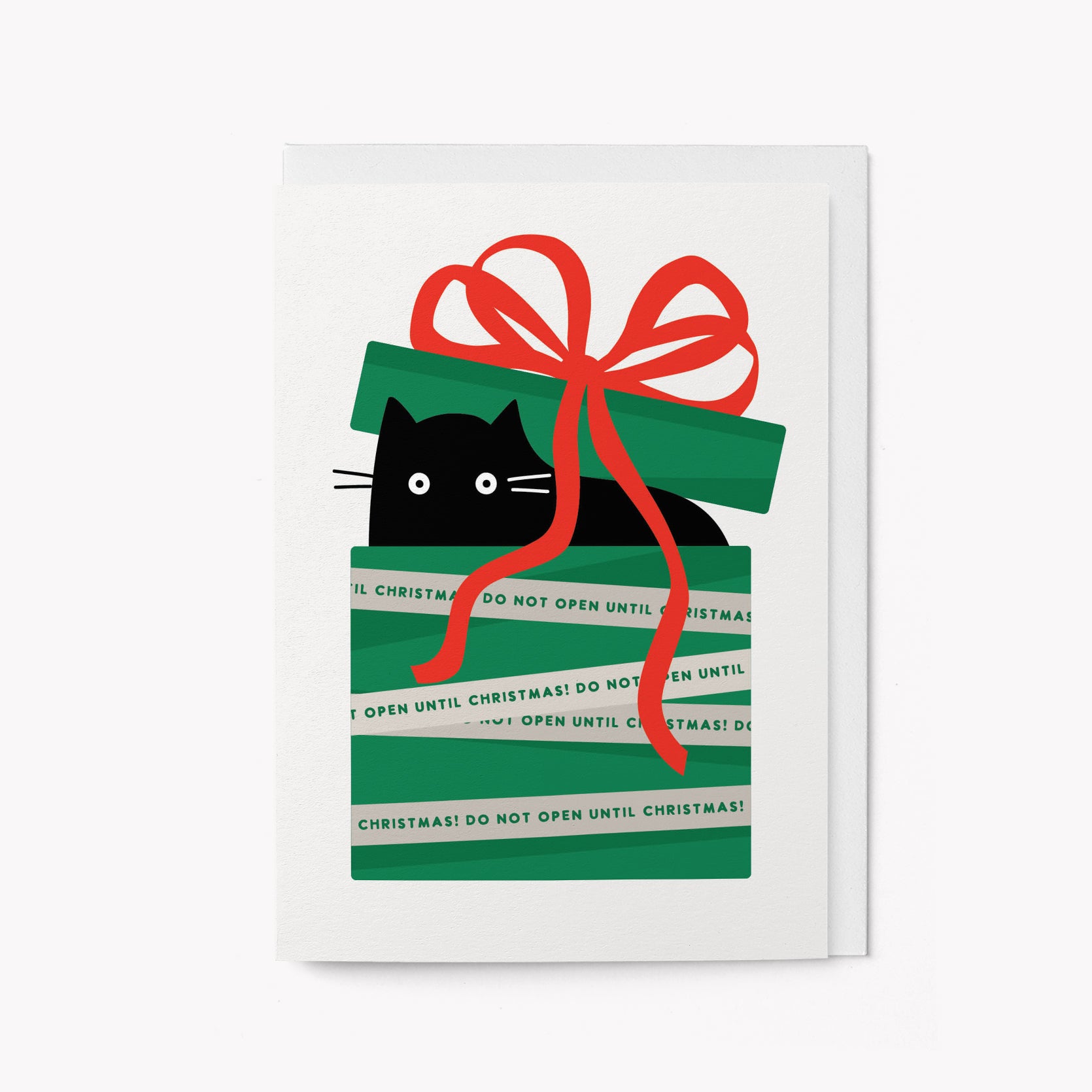 Christmas gift cat - Christmas card