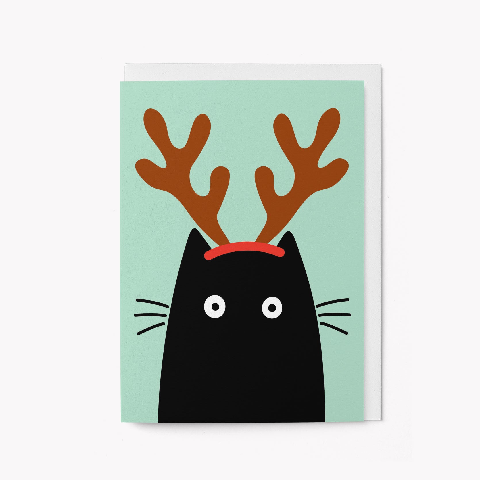 Reindeer Cat - Christmas card