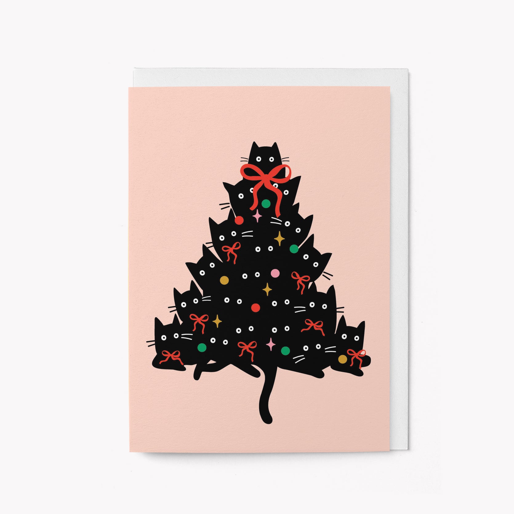 Christmas Tree cats - Christmas card
