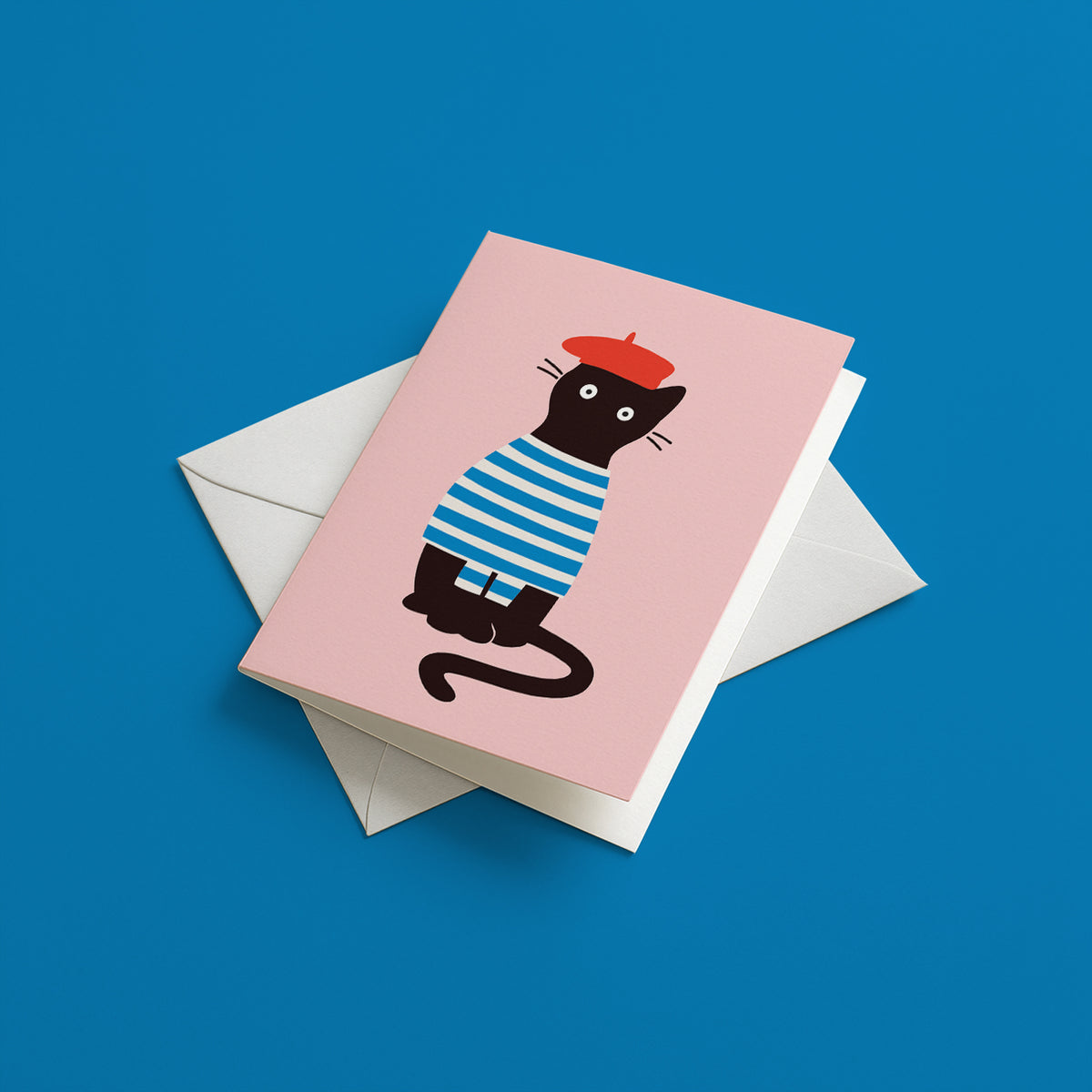 French cat - Greeting card