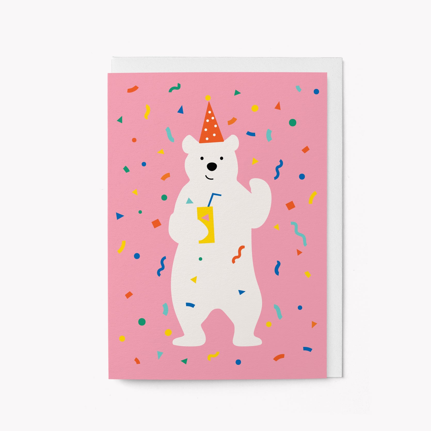 Polar Bear Party Time - Greeting Card