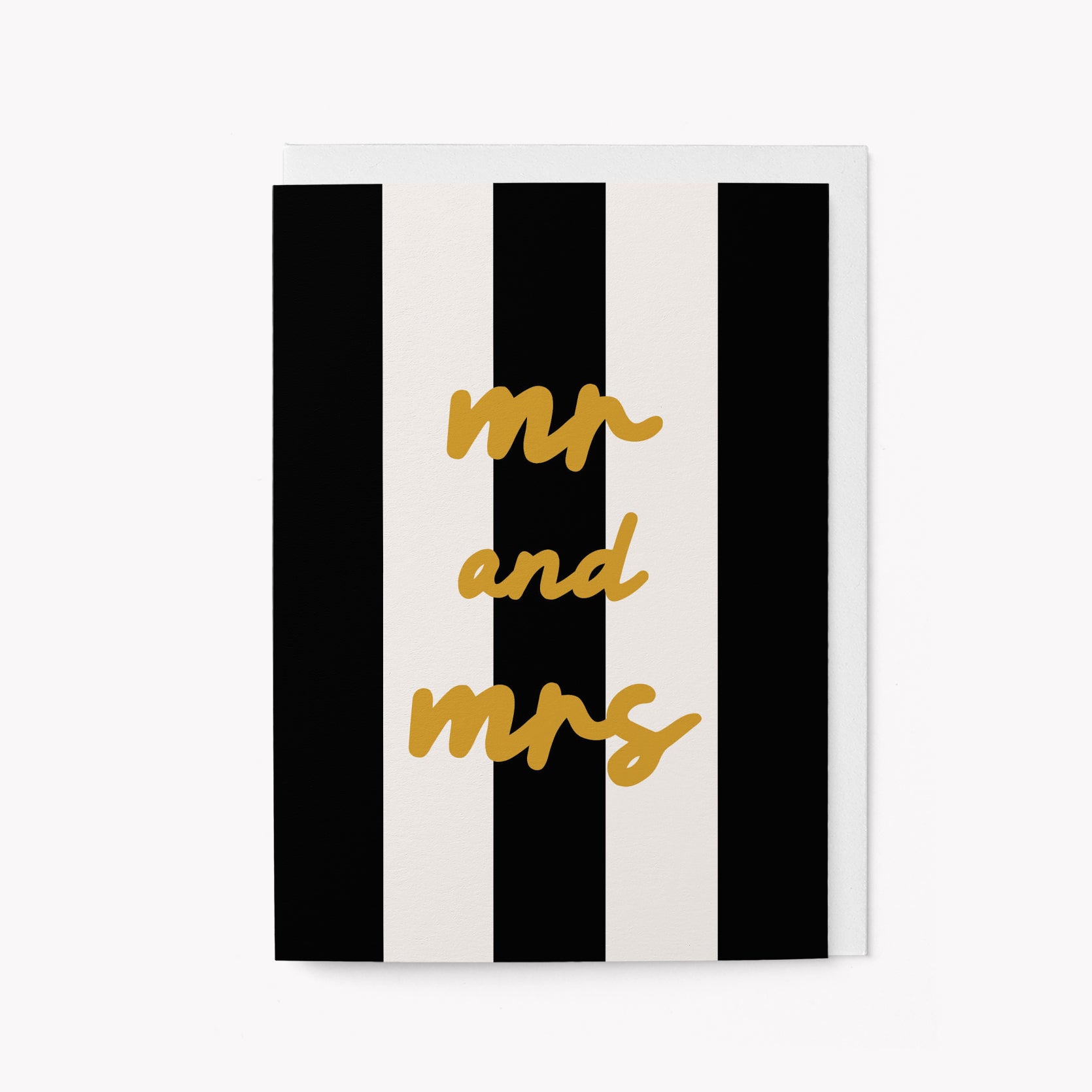 Mr & Mrs - Wedding card