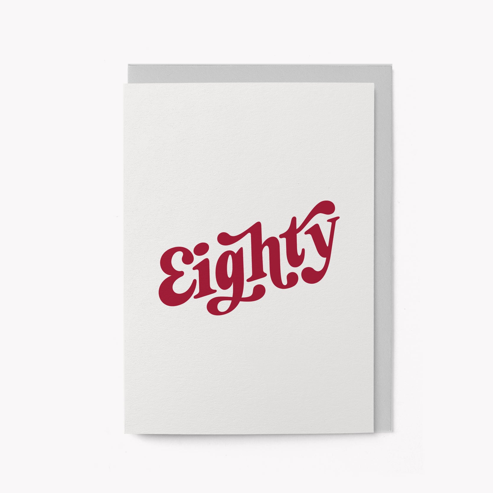 Eighty - Milestone Birthday card