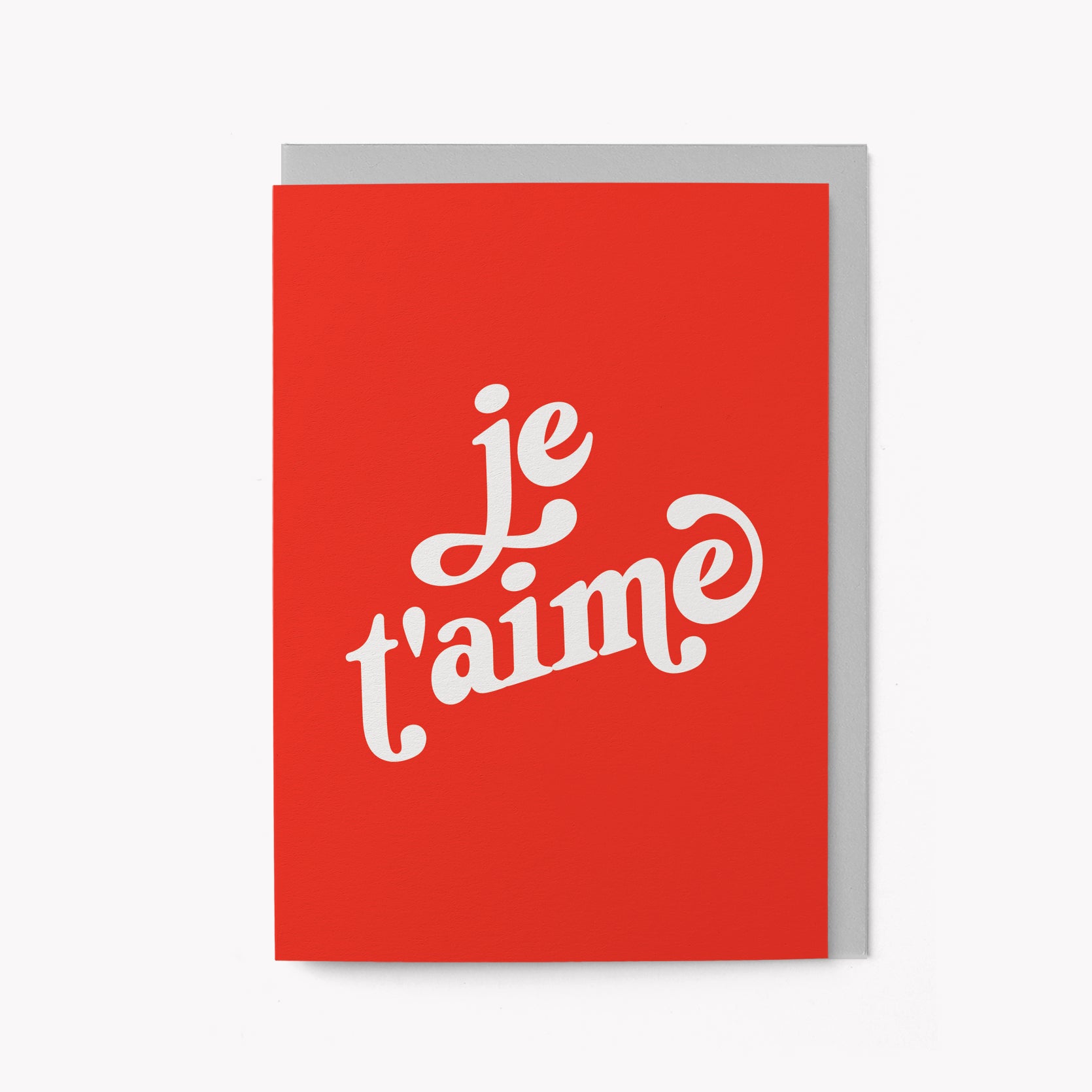 Je t'aime - Greeting card
