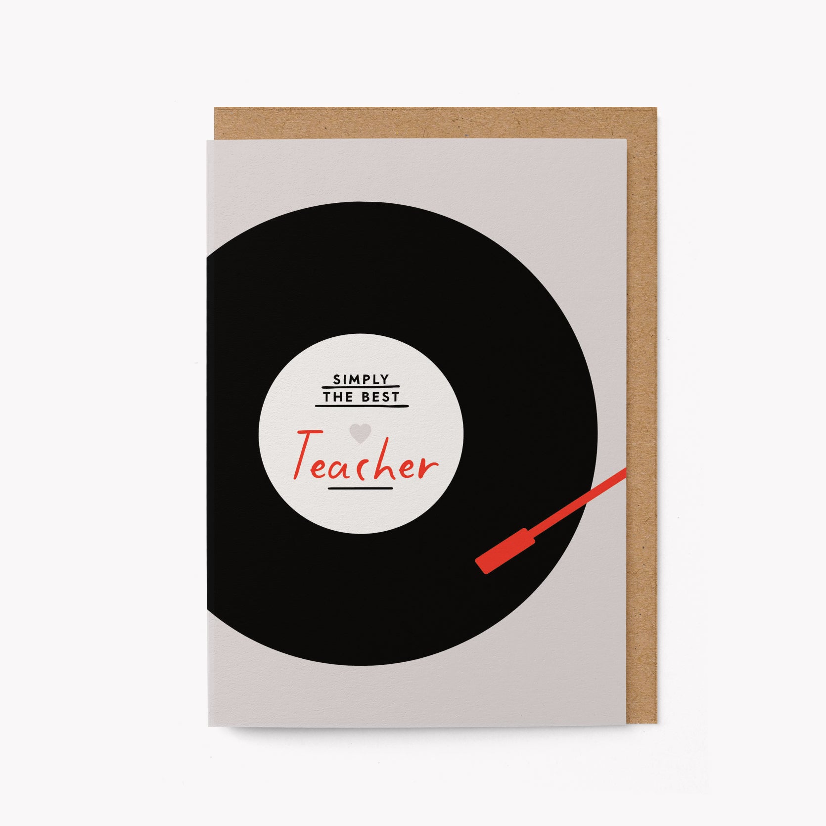 Simply the best Teacher - Greeting Card