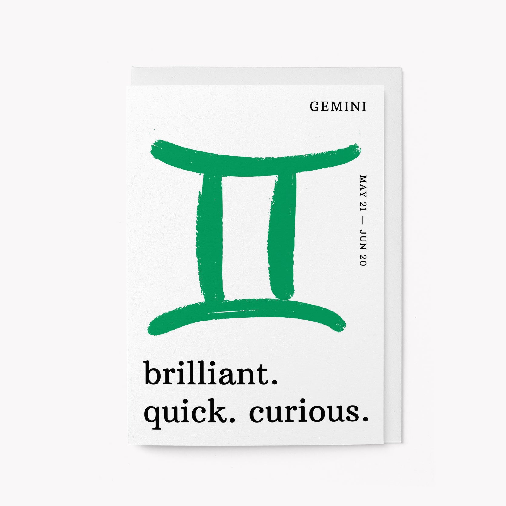 Gemini Birthday Card