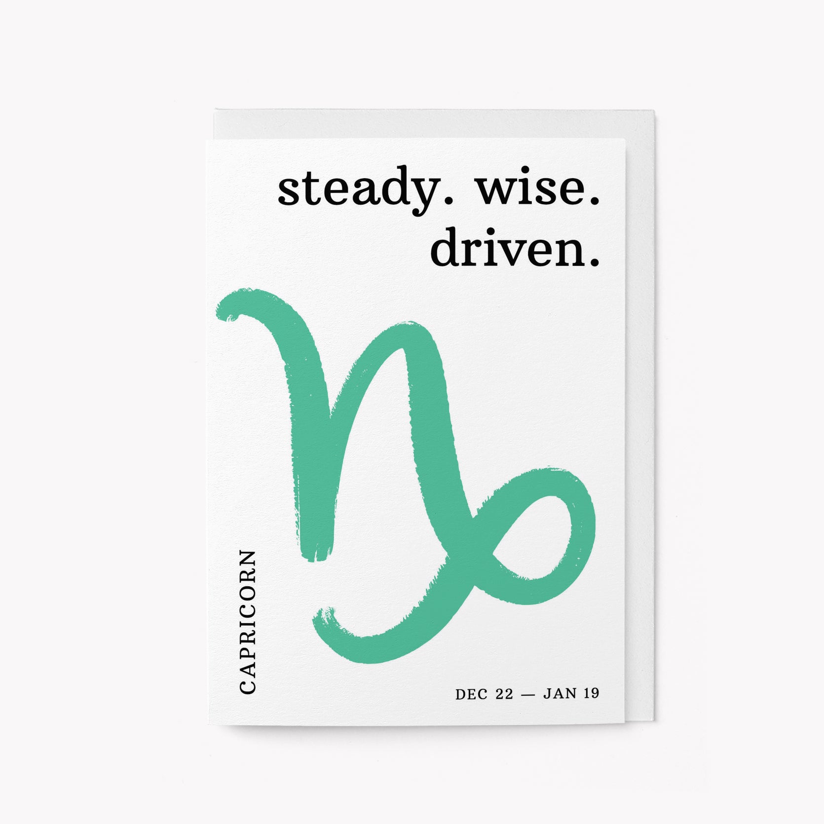 Capricorn Birthday Card