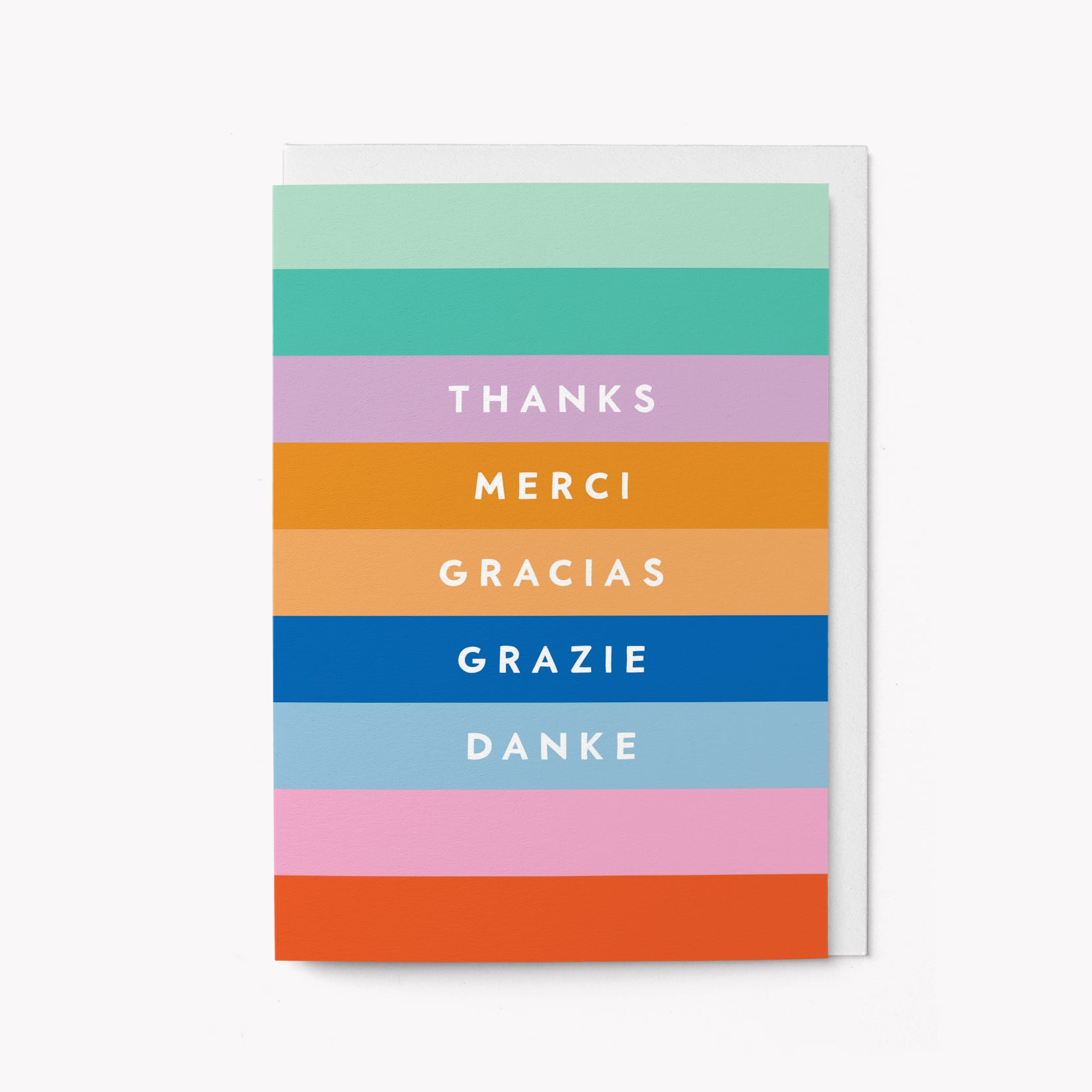 Thanks, Merci, Grazie, Danke - Greeting card