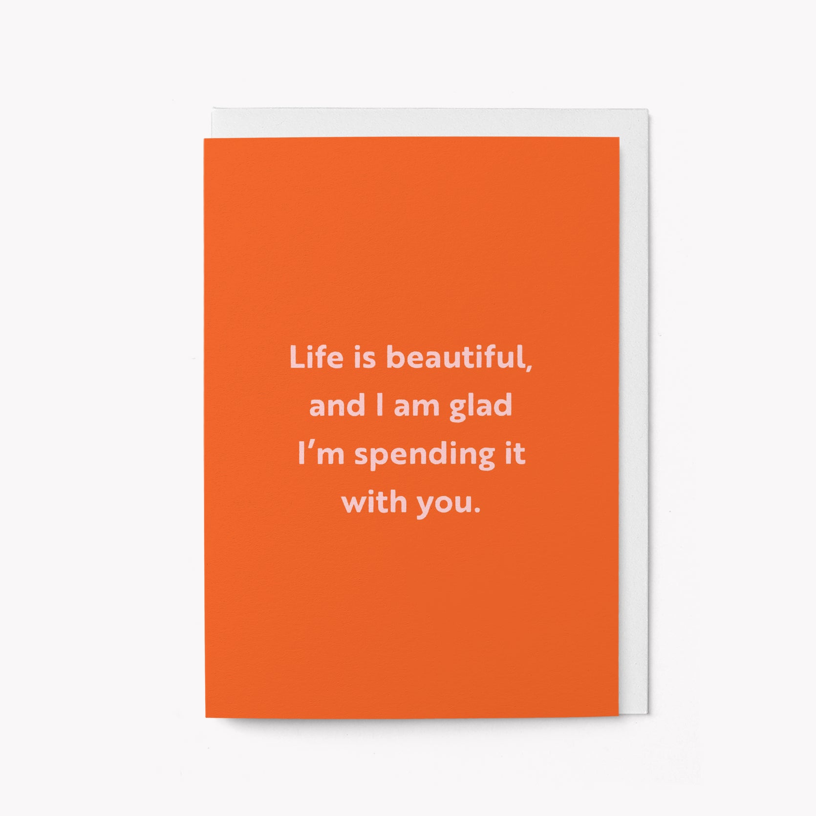Life is beautiful - Love card