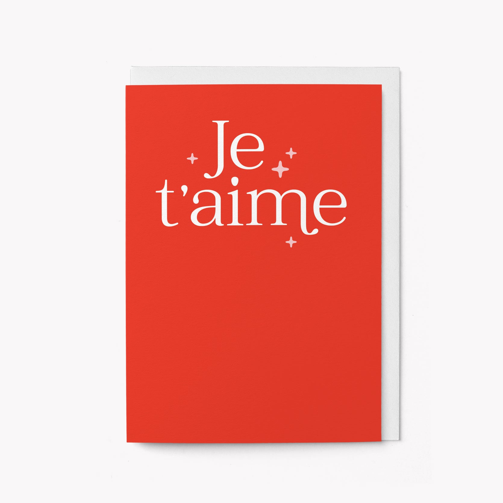 Je t'aime - Greeting card