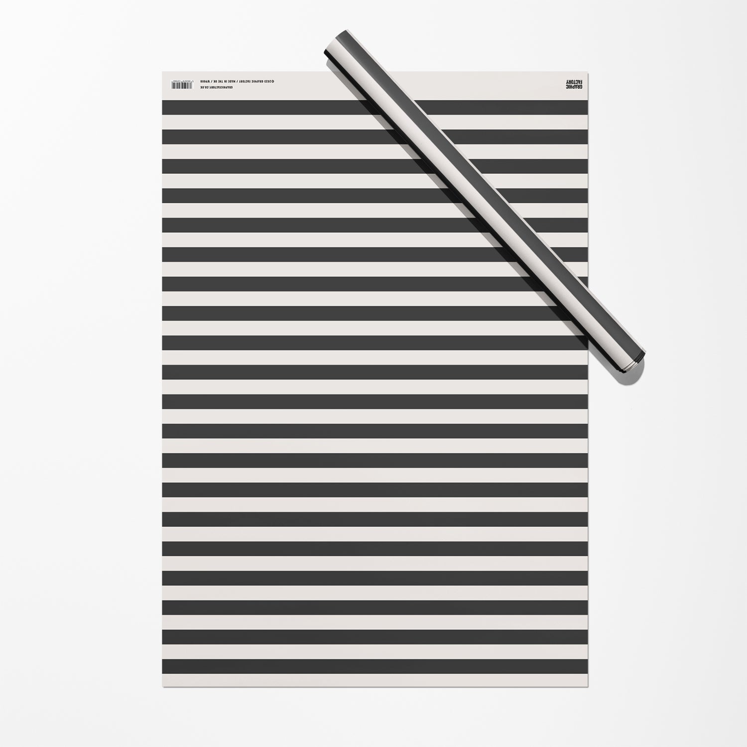 Black Stripes Gift Wrap
