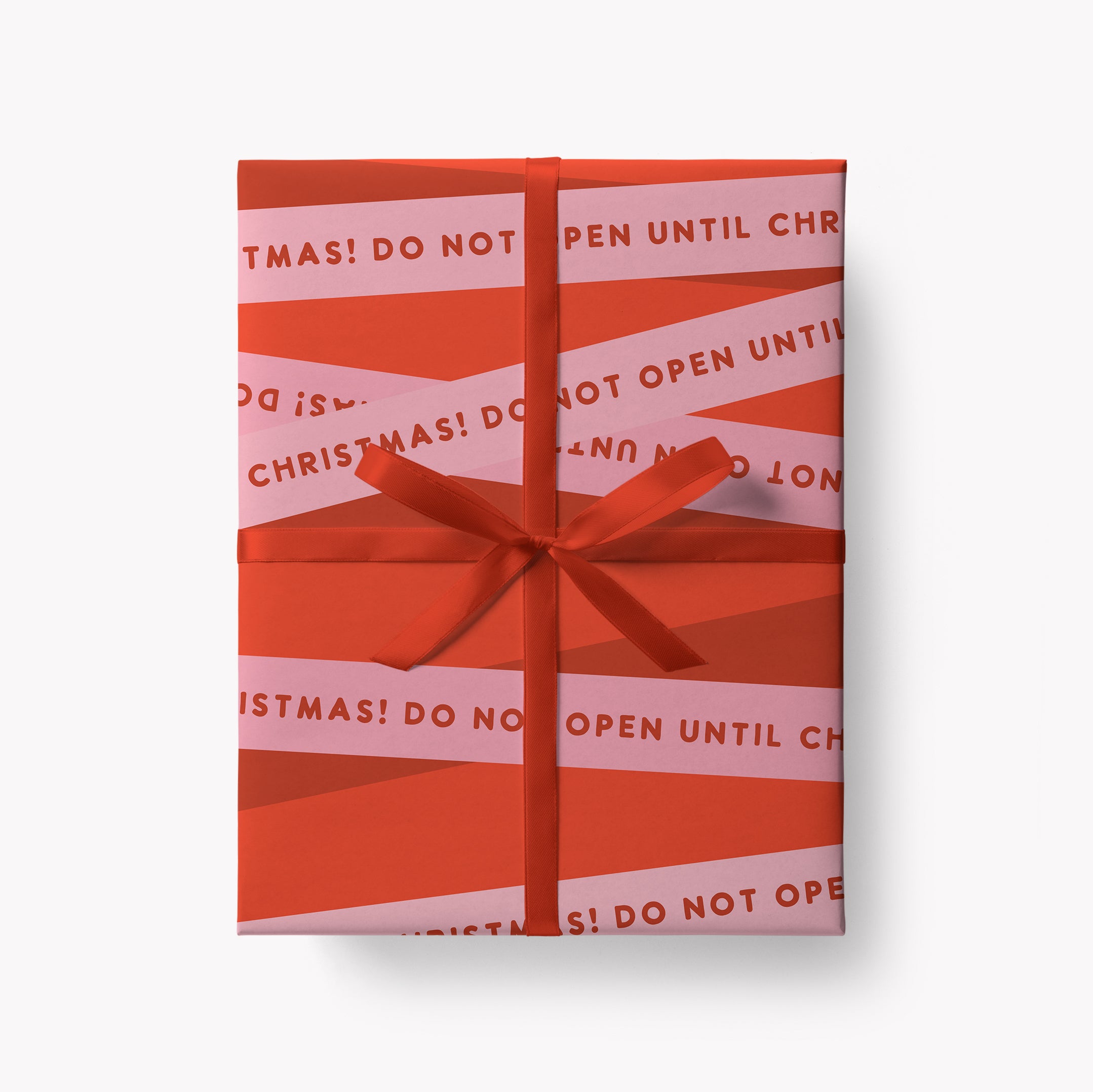 Until Christmas Gift Wrap / Red