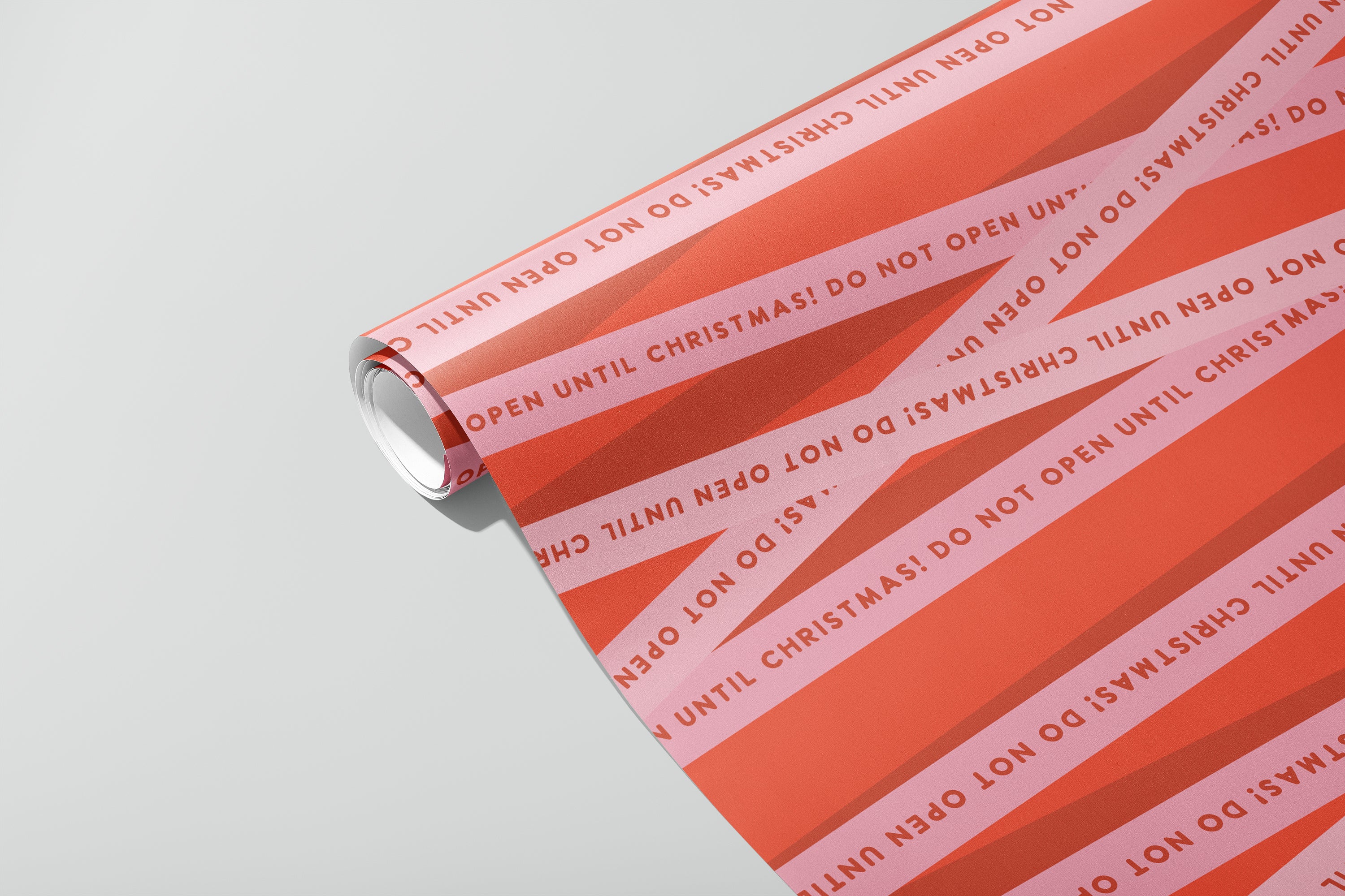 Until Christmas Gift Wrap / Red