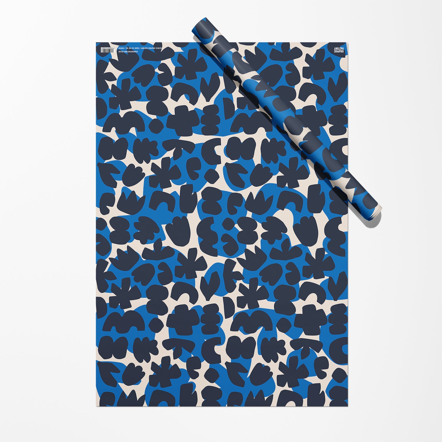 Wildflowers Gift Wrap / Blue