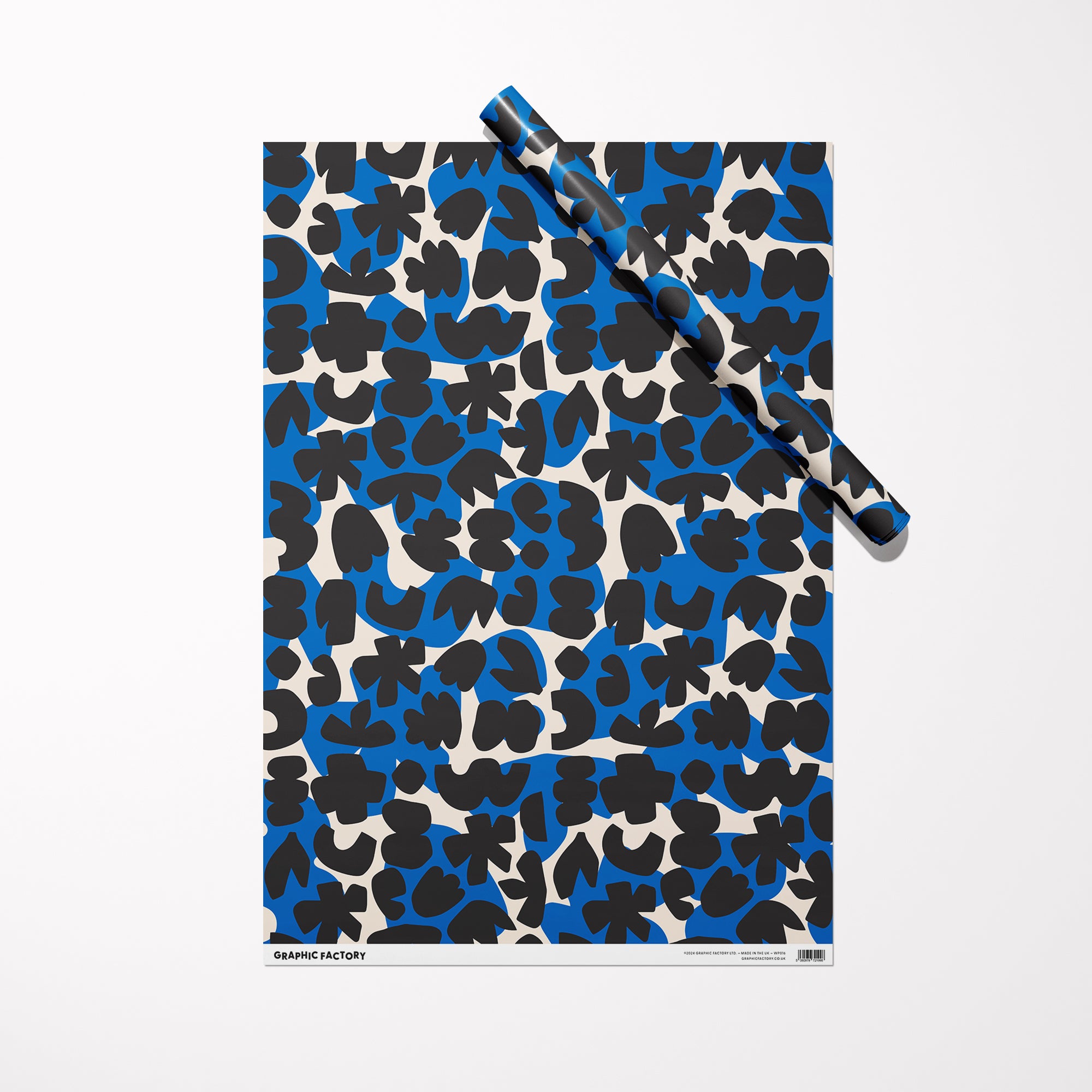 Wildflowers Gift Wrap / Blue