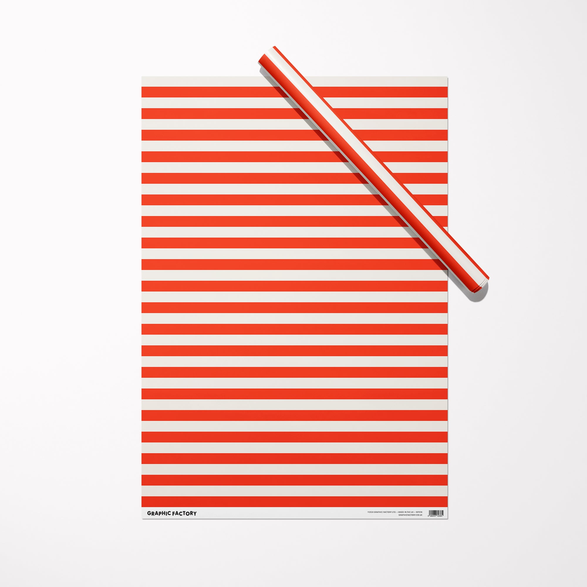 Red Stripes Gift Wrap