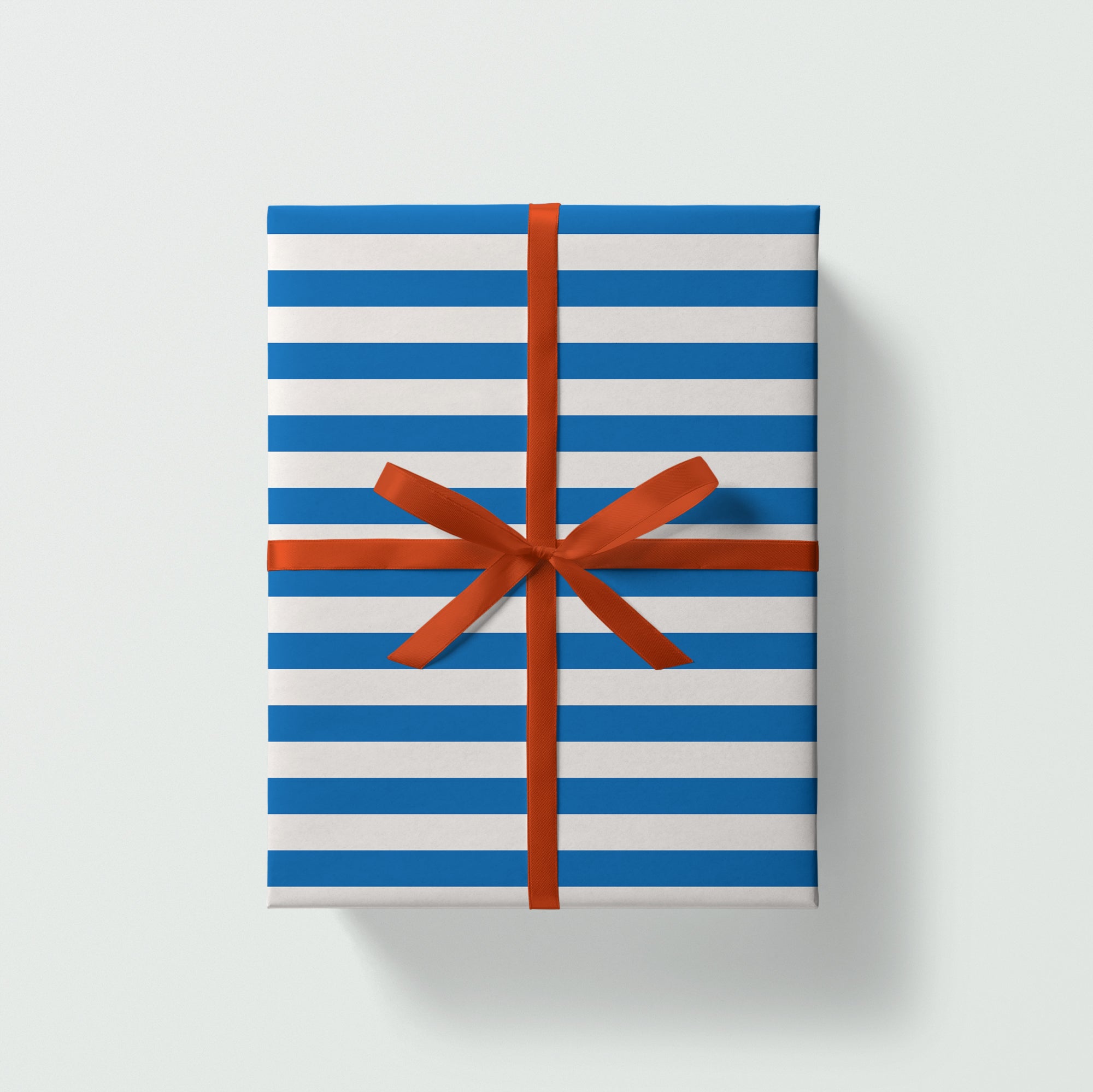 Blue Stripes Gift Wrap