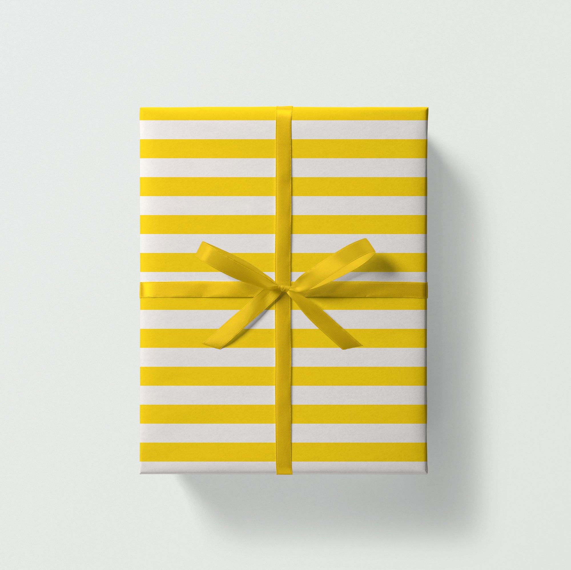 Yellow Stripes Gift Wrap