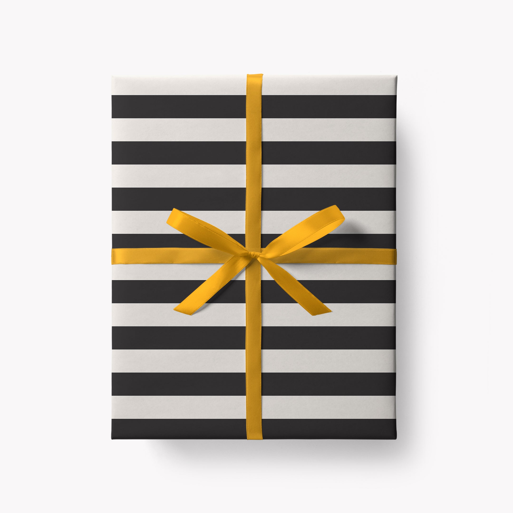 Black Stripes Gift Wrap