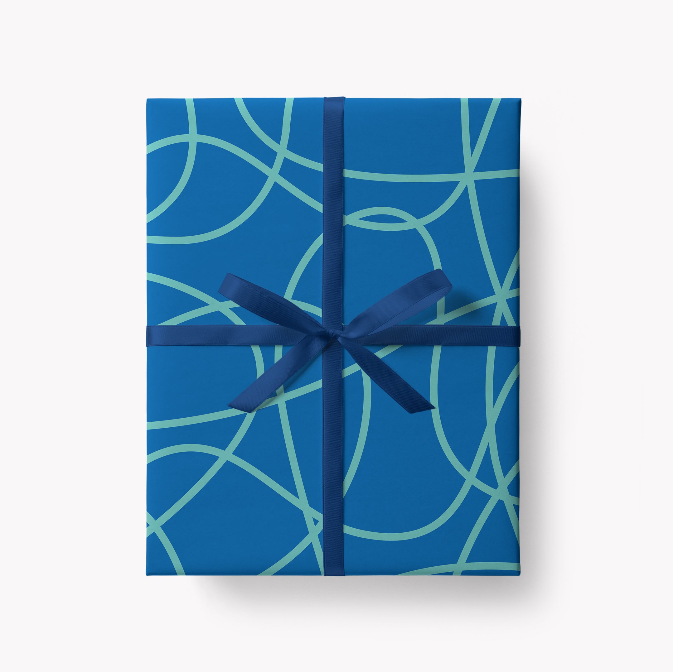 Scribble Gift Wrap - Blue