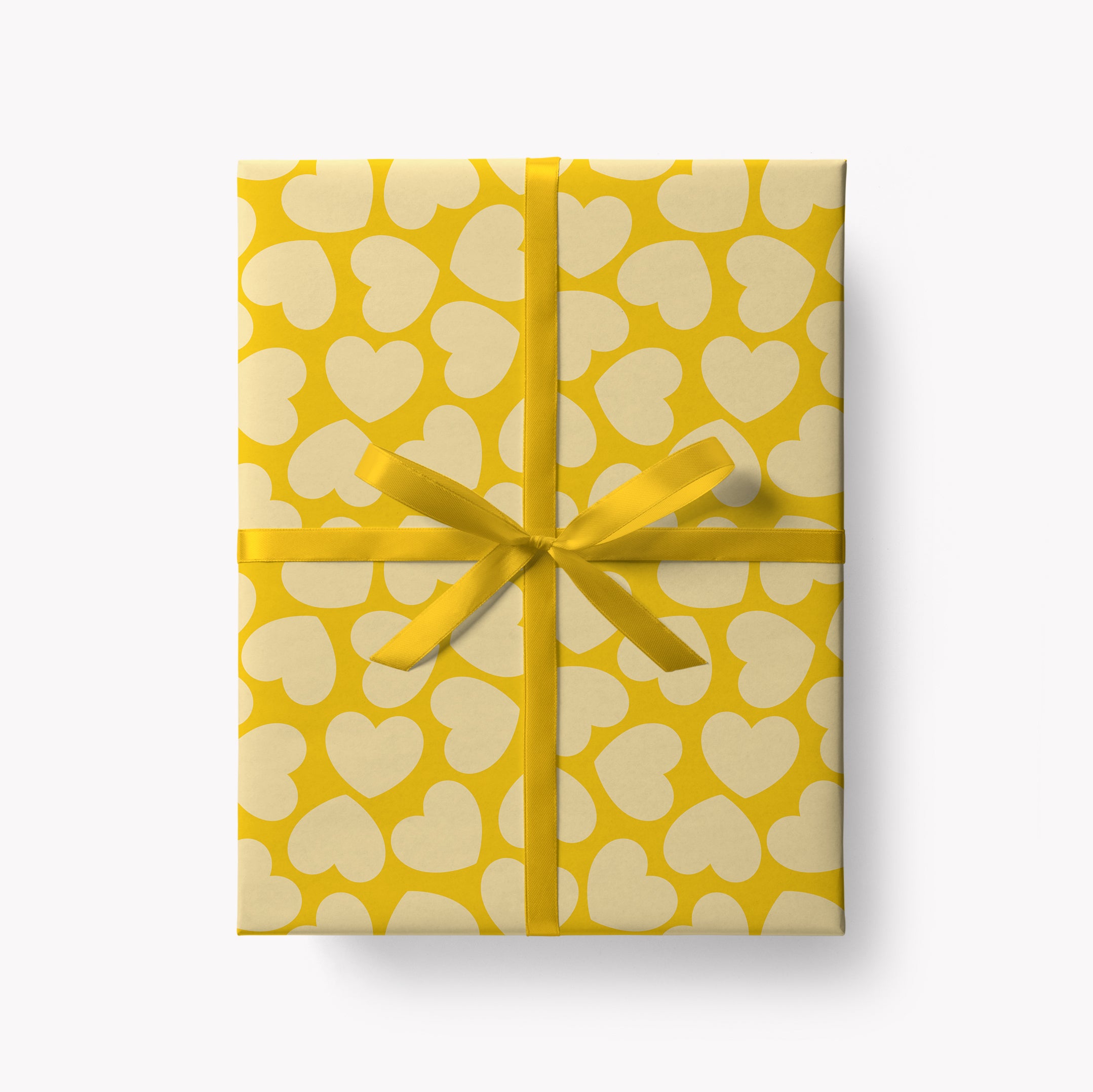 Yellow Heart - Gift Wrap