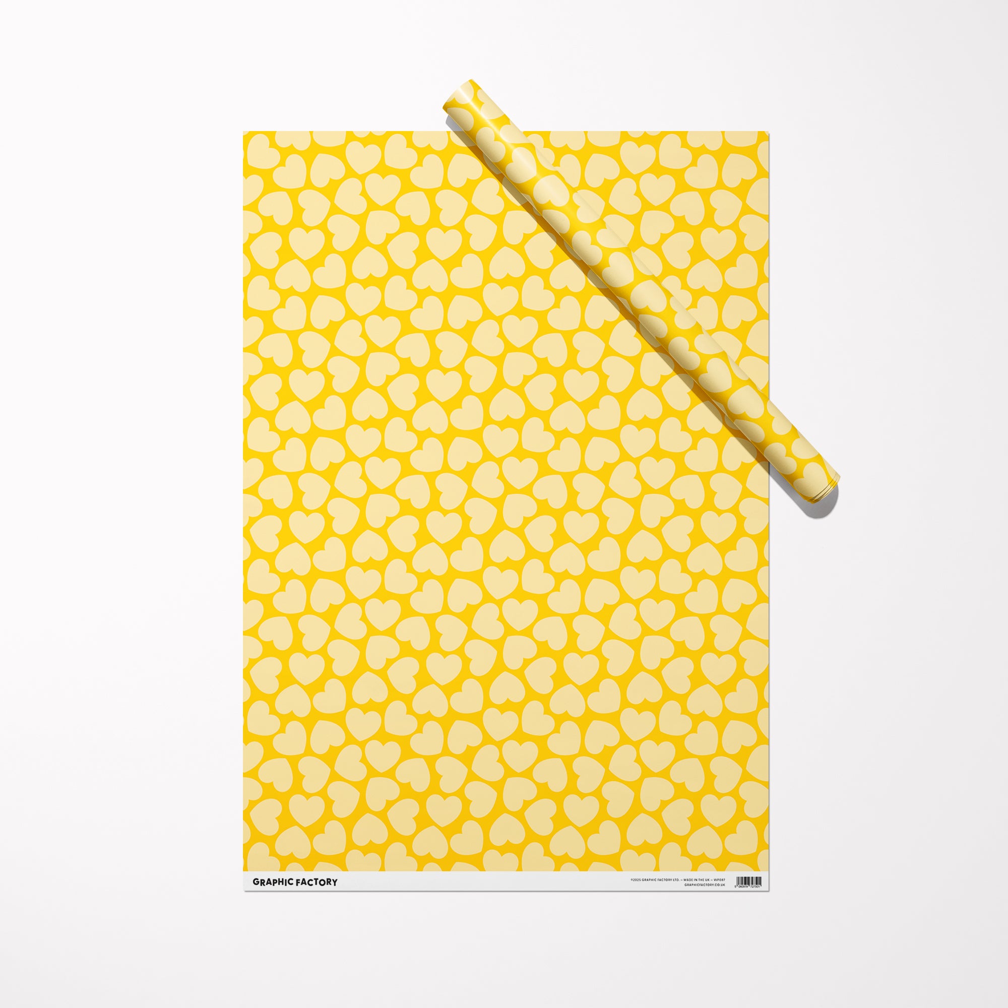 Yellow Heart - Gift Wrap