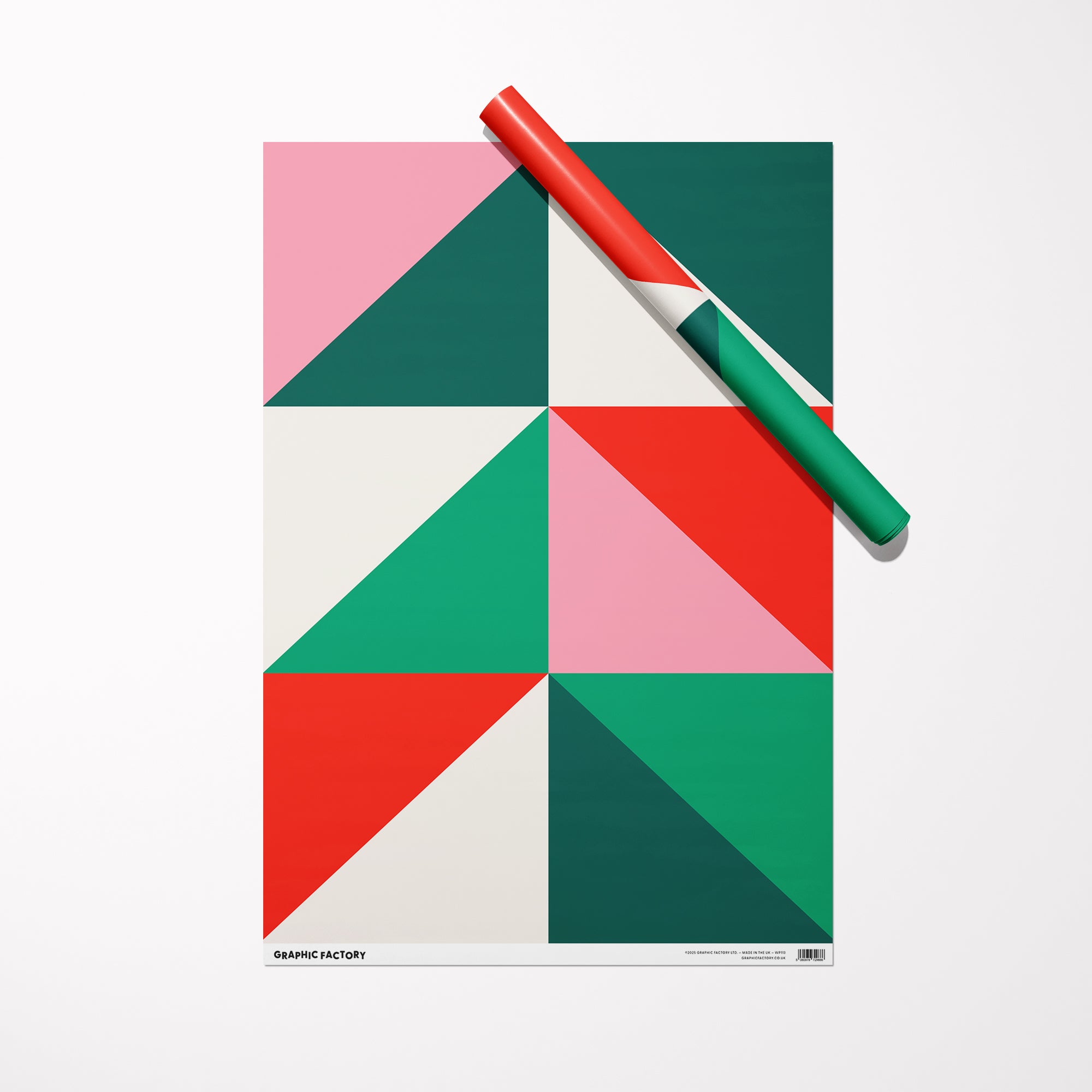 Geometric Triangles - Christmas Gift Wrap