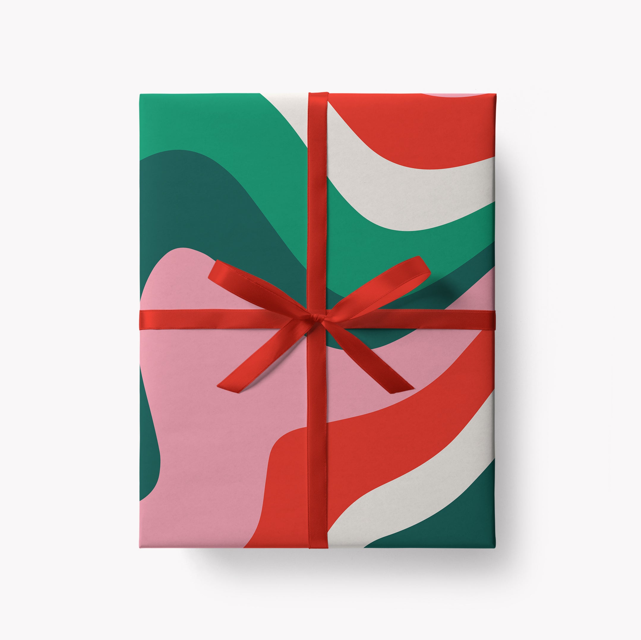 Festive Waves - Christmas Gift Wrap