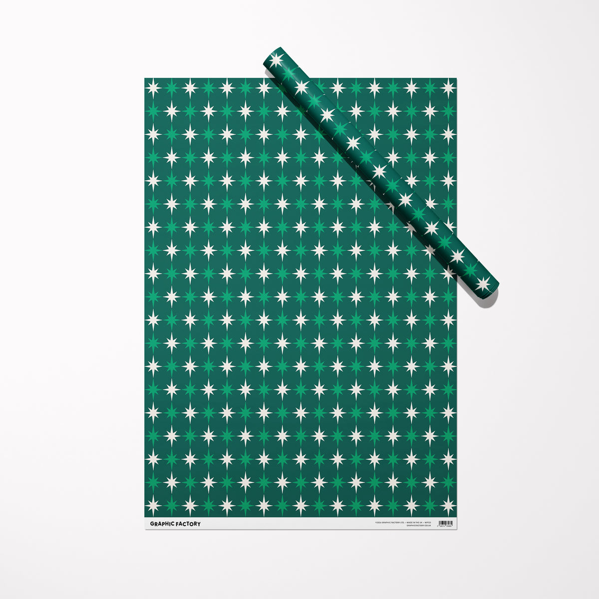 Starburst Christmas Wrapping Paper