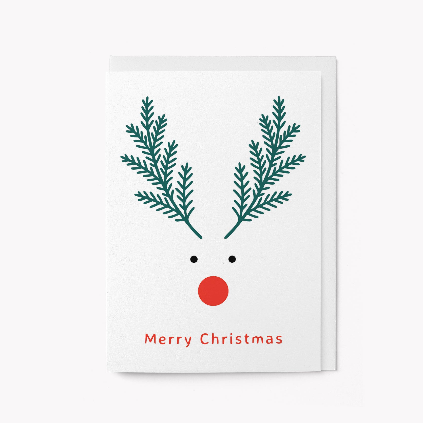 Red Nose Reindeer - Christmas Card