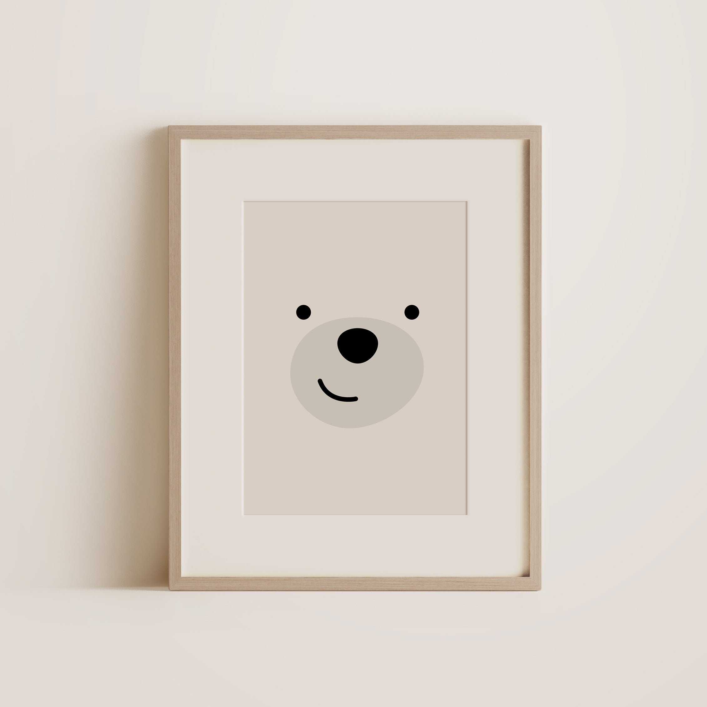 Happy polar bear - Wall Decor Art Print