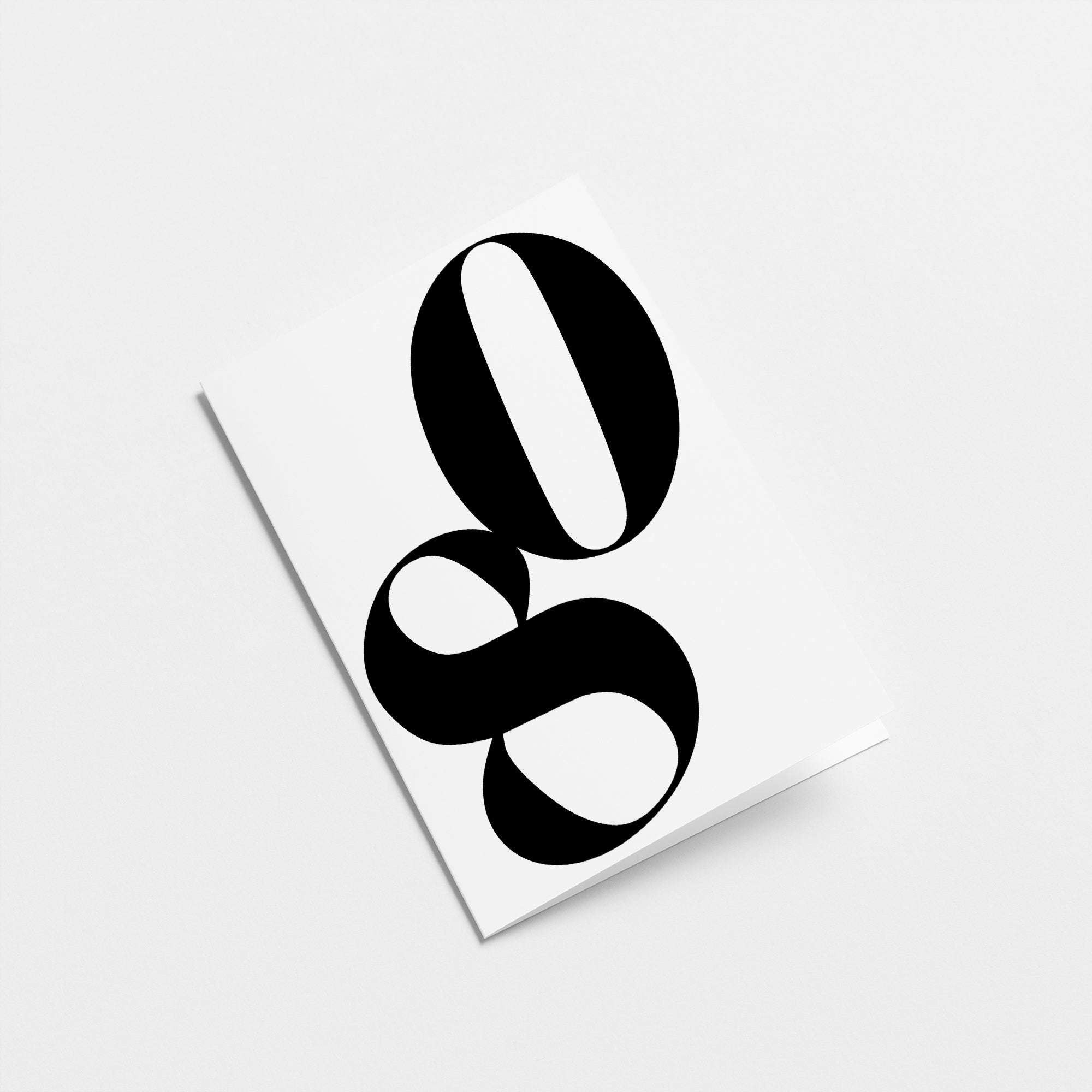 white 80th milestone age card with black number 80 Edit alt text