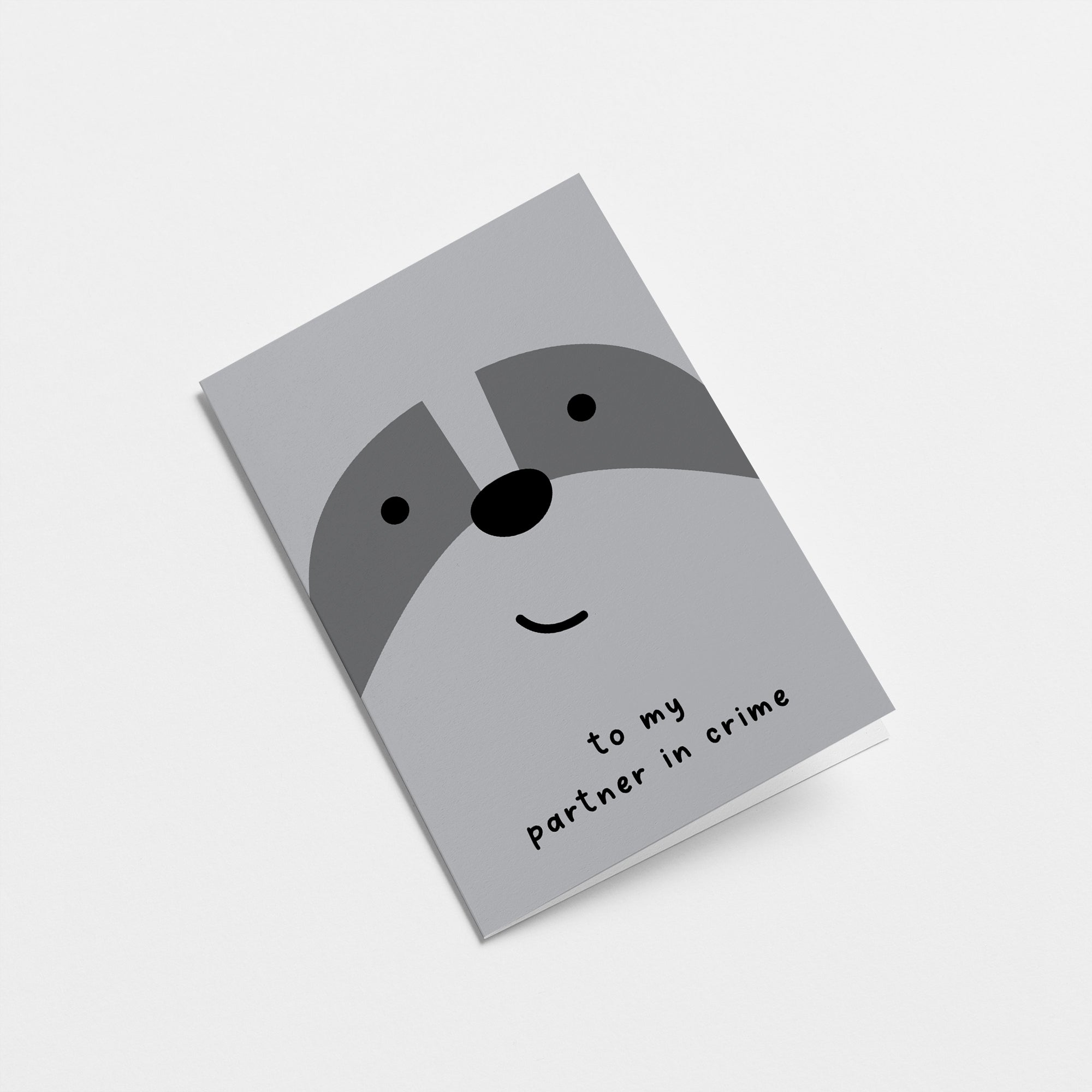 To my partner in crime - Love card