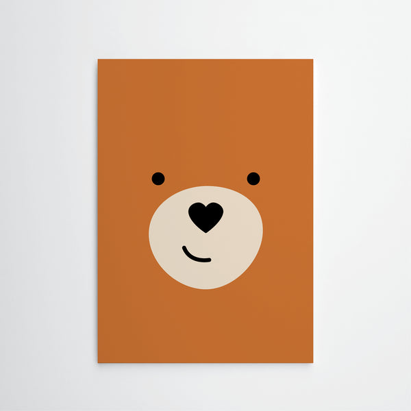 Happy bear - Wall Decor Art Print