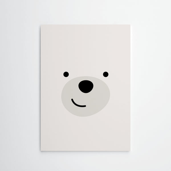 Happy polar bear - Wall Decor Art Print