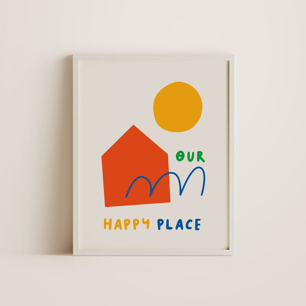 Our happy place - Wall Decor Art Print