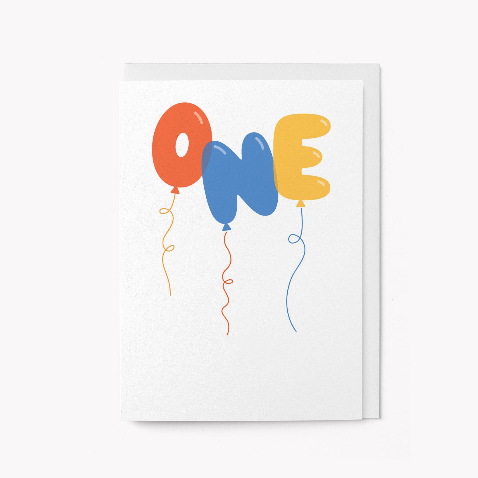 One - 1st Birthday - Greeting card