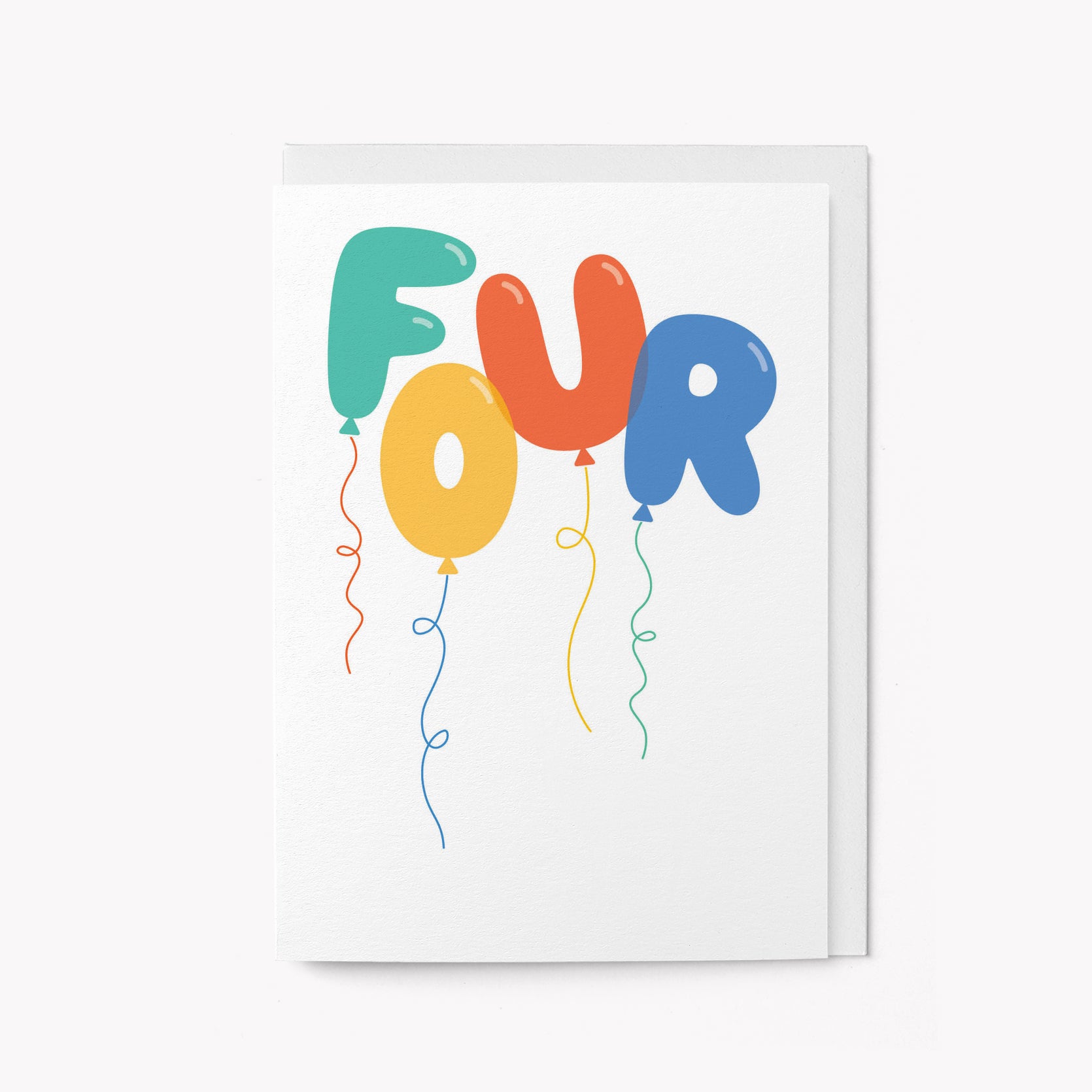 Four - 4th Birthday - Greeting card