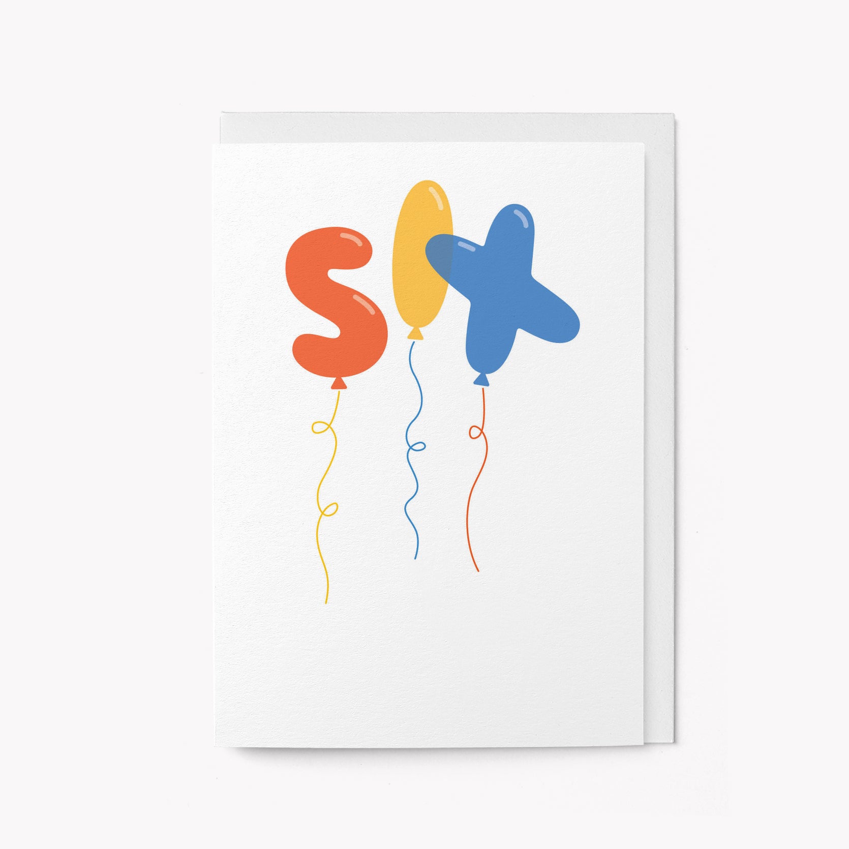 Six - 6th Birthday - Greeting card