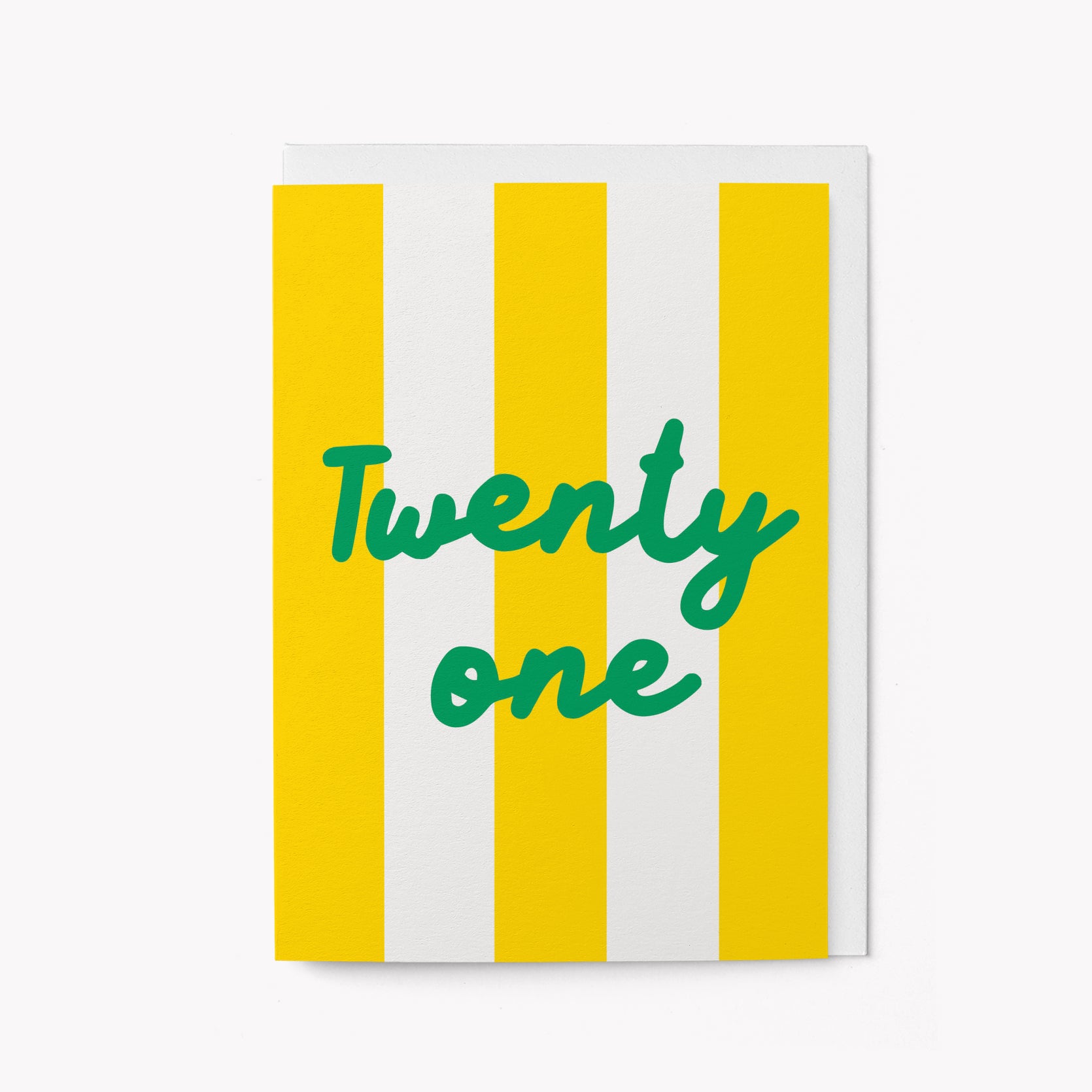 Twenty one - Birthday card