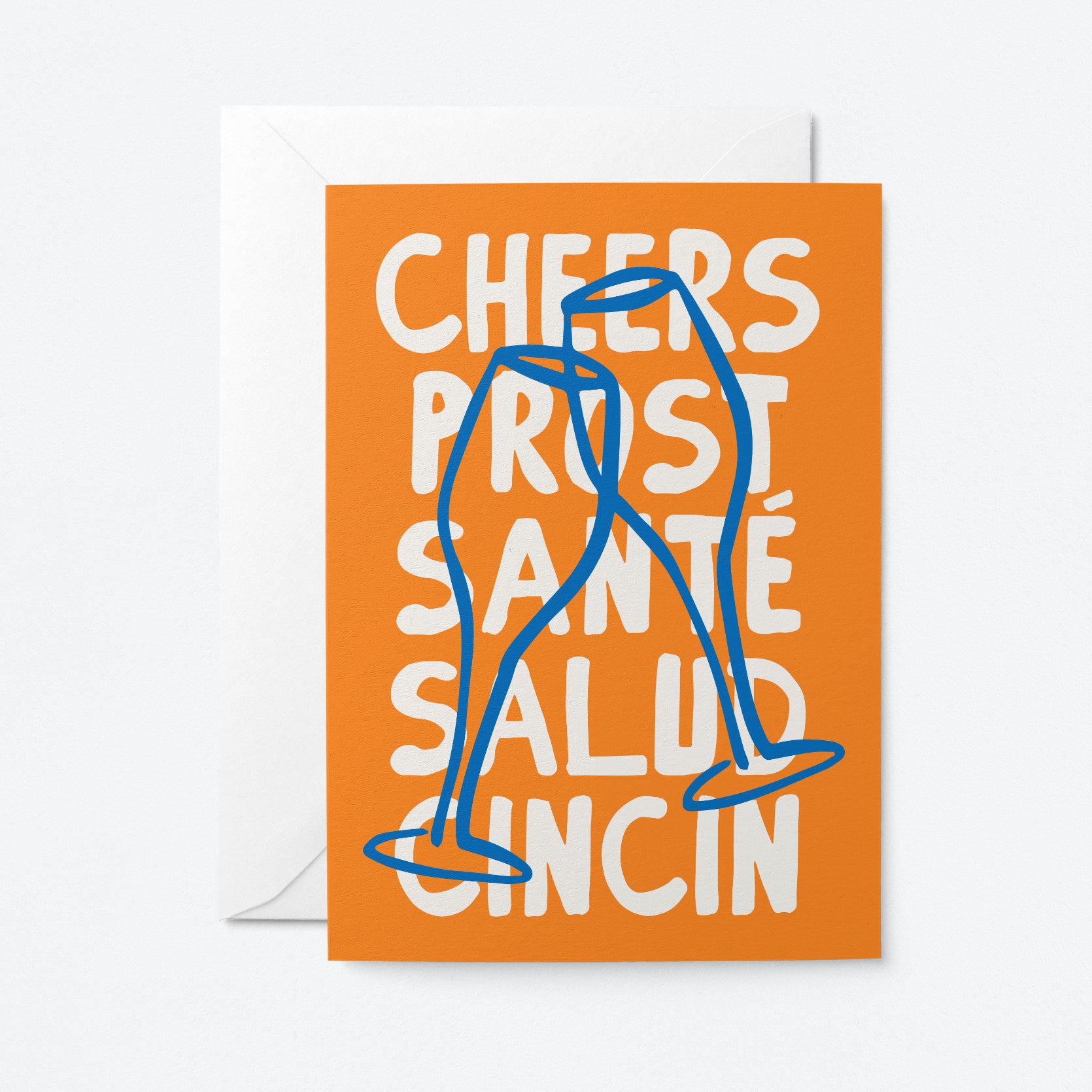 Cheers, prost, sante - Greeting card