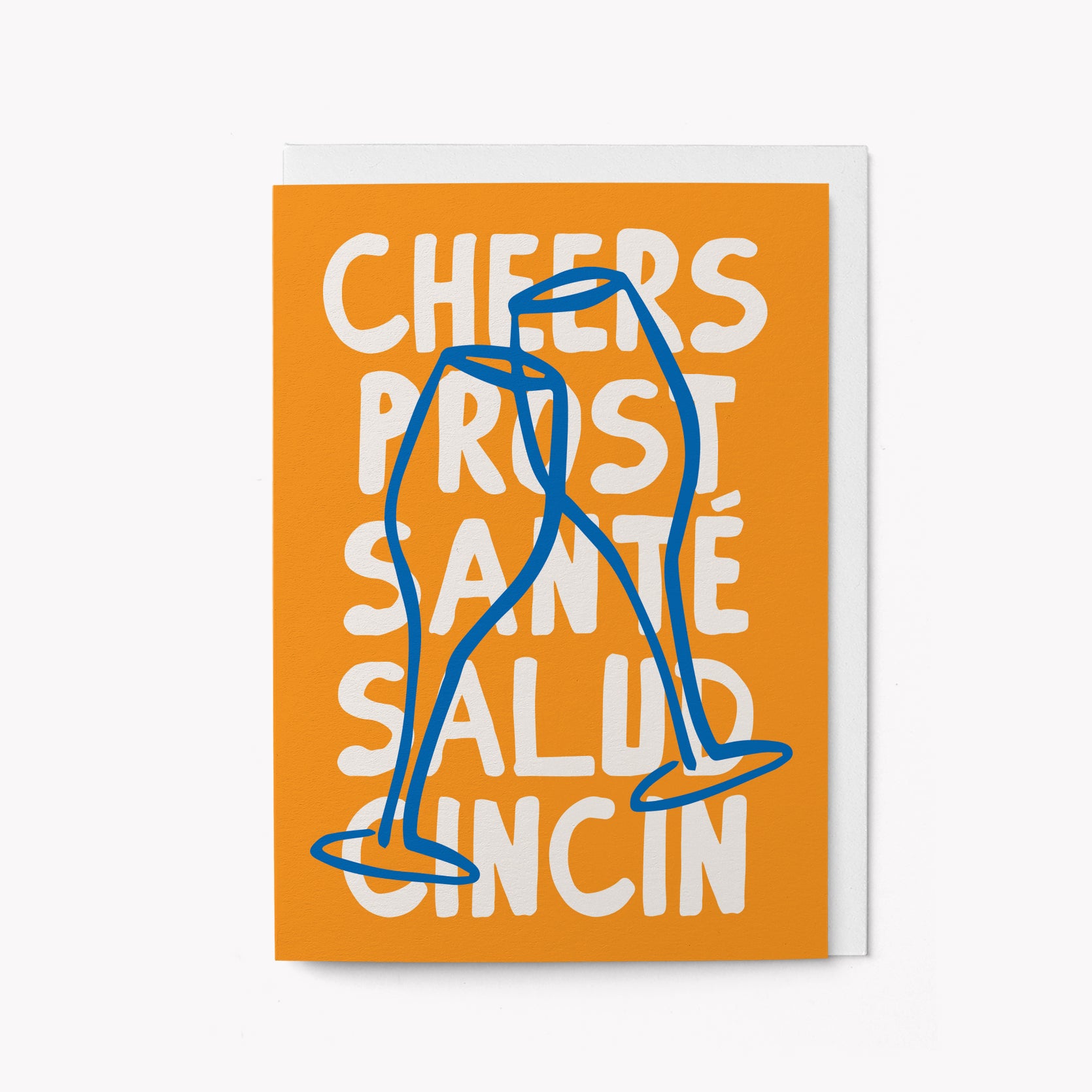 Cheers, prost, sante - Greeting card