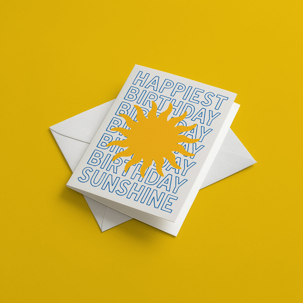 Happiest Birthday Sunshine - Greeting card