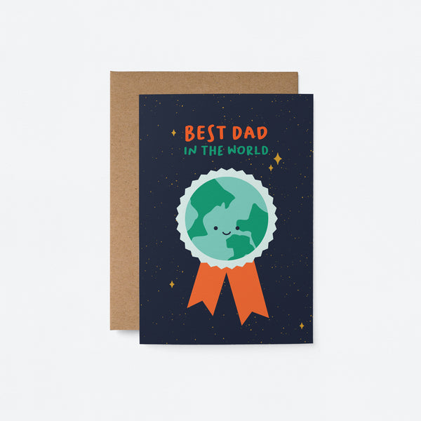 Best Dad in The World - Father's Day greeting card